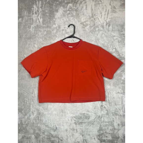 Nike Matching Set Lounge Shorts & T-Shirt Orange Activewear Casual Women's Large - Picture 2 of 15